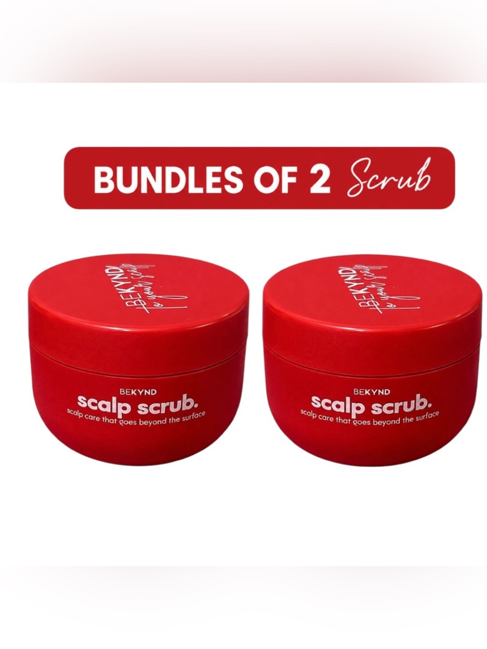 BeKynd Scalp Scrub AHA Exfoliator New In Box Full Size 6.7 fl oz Bundle of 2